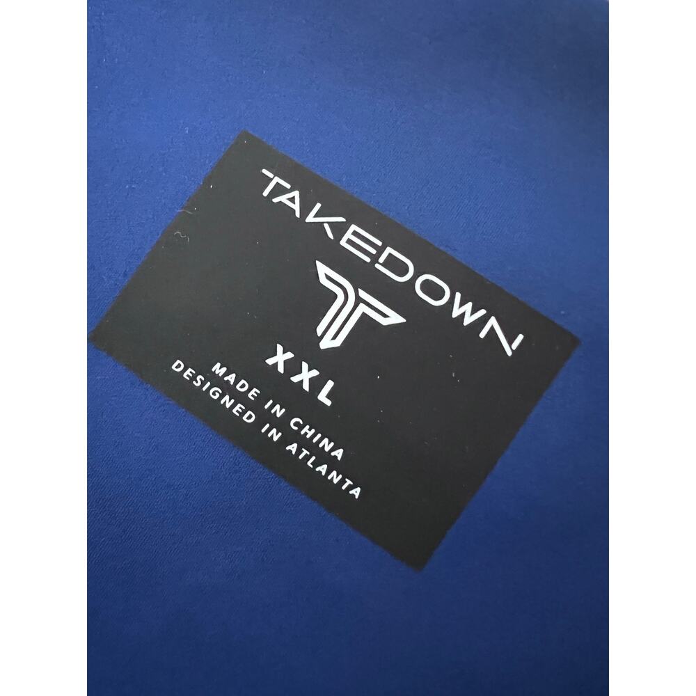 Takedown High Waist Bike Short XXL Navy New With Tags Athleisure Workout Lifting